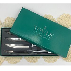 Vintage Towle Silversmiths Steak Knives Set 4 Pieces